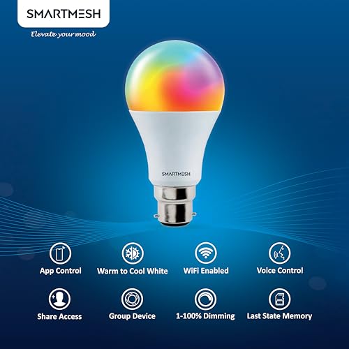 Wi-Fi RGB+CCT Smart LED Bulb