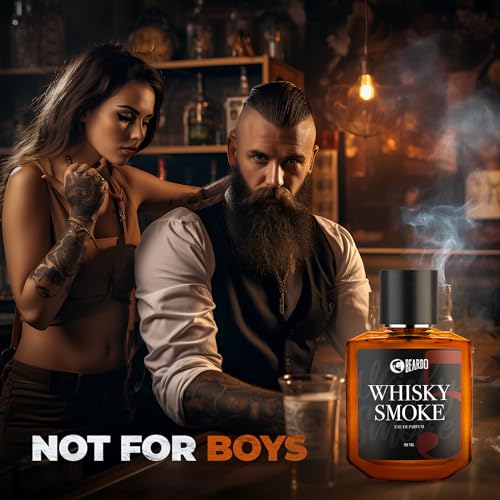 Beardo Whisky Smoke Solid Perfume 10g, & Whiskey Smoke Perfume 50ml (Set of 2) | Strong & Long Lasting Fragrance | For Date Night | Rich and Lasting Fragrance Combo for Men, Ideal for Daily Use - Image 2