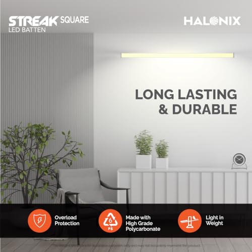 Halonix Streak 22 Watt LED Batten (Pack of 4, Cool Day Light) - Image 5