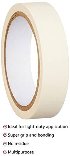 Amazon Brand - Solimo Masking Tape - 24mm 20 mtrs - Pack of 4 - Image 2