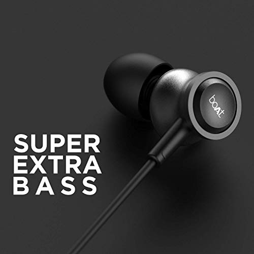 Boat Bassheads 152 in Ear Wired Earphones with Mic(Active Black) - Image 3