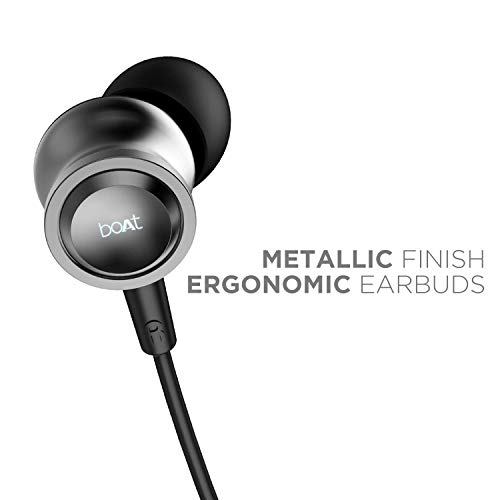 Boat Bassheads 152 in Ear Wired Earphones with Mic(Active Black) - Image 4