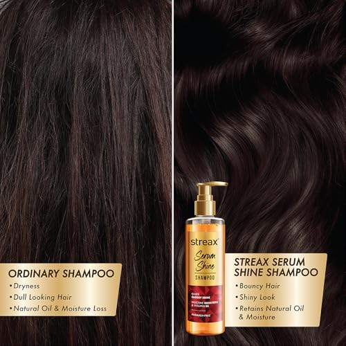 Streax Serum Shine Shampoo, 490ml