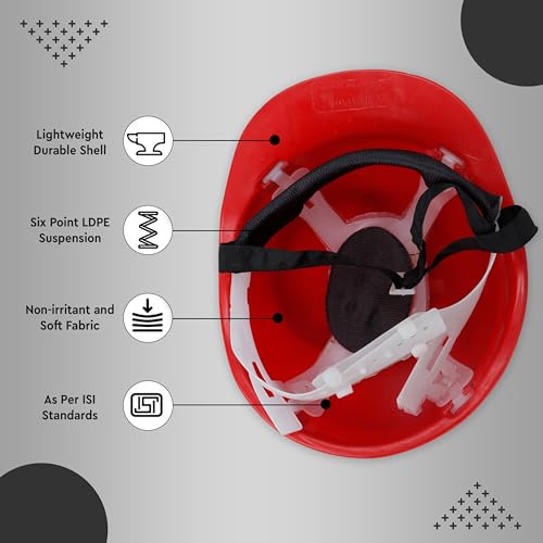 Robustt Safety Helmet - Red