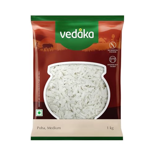 Amazon Brand - Vedaka Medium Poha, 1 kg
