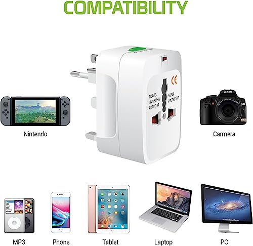 All-in-One Universal Travel Adapter, Upto
