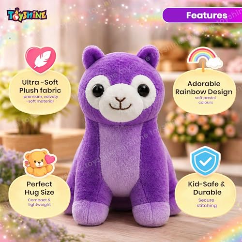 Toyshine 18cm Rainbow Alpaca Soft