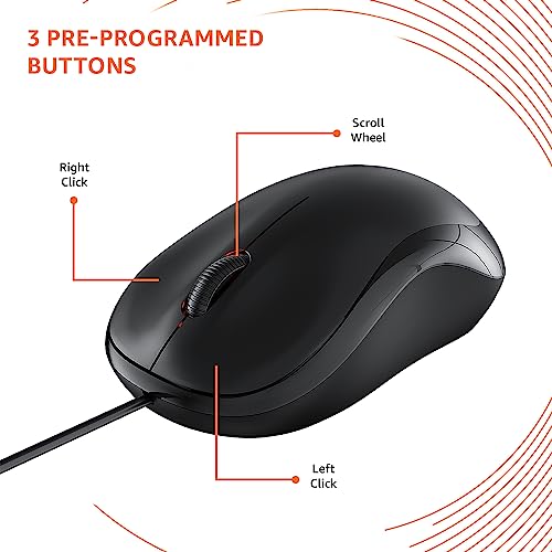 amazon basics Wired USB Mouse