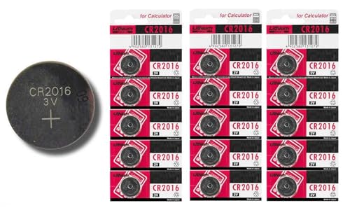Invento 15pcs 3V CR2016 Li-ion