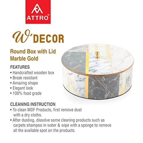 Attro Marble Gold Designer Wooden