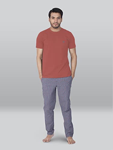 Lux Nitro Men's Regular Fit Round Neck T-Shirt_Spiced Coral - Image 5
