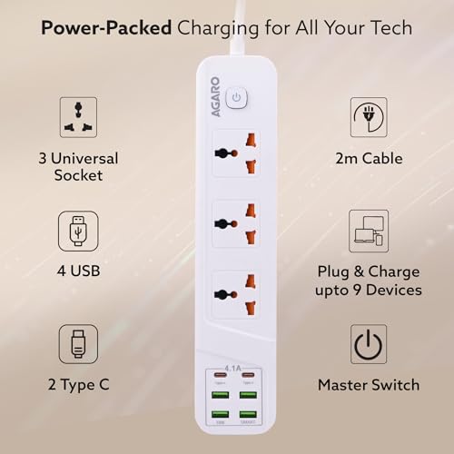 AGARO Regal Extension Board, Power