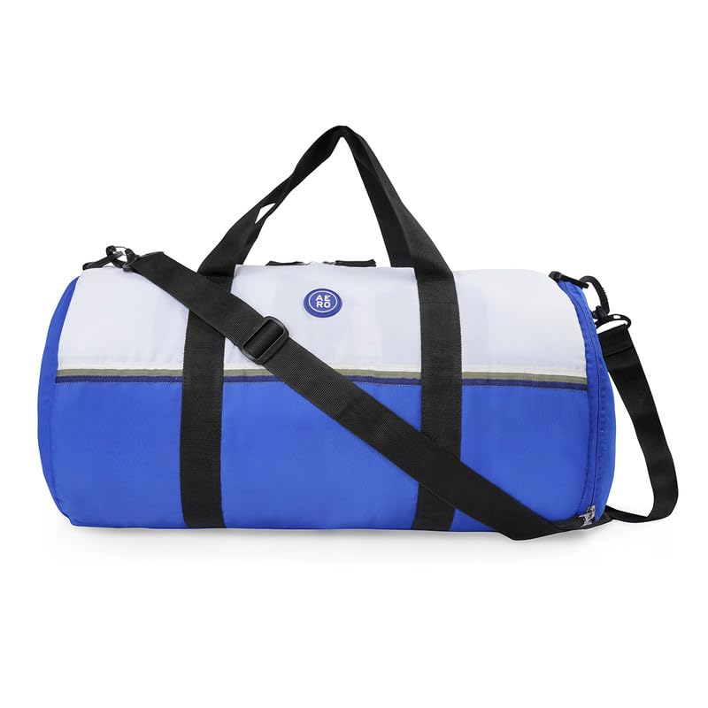 Aeropostale Duo Unisex Polyester 38L Gym Bag Duffel - White - Image 5