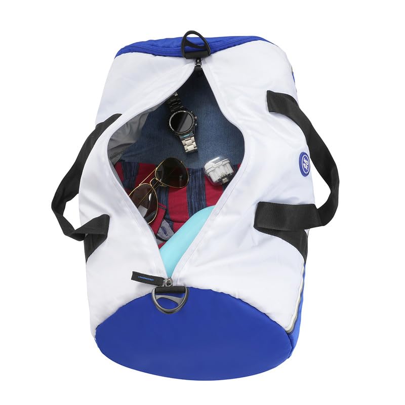 Aeropostale Duo Unisex Polyester 38L Gym Bag Duffel - White - Image 6