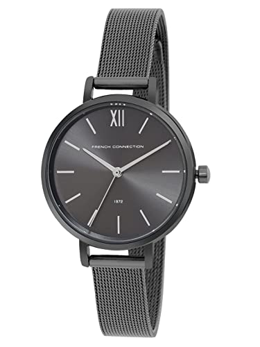 French Connection Women's Facile Analog Watch Black Strap-FCE22GN