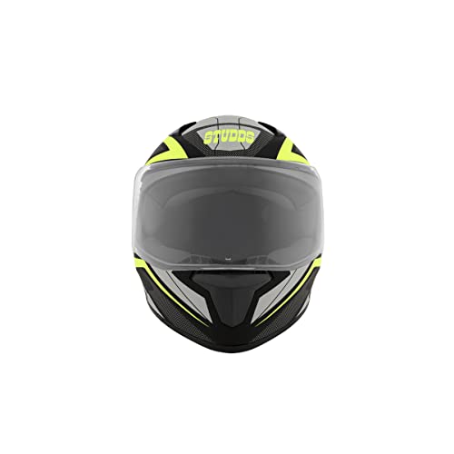 Studds Thunder Full Face Helmet D4 with Clear Visor (Matt Black N5, M) - Image 2