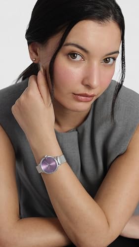 French Connection Purple Dial Color Watch for Women - FCN050A - Image 5