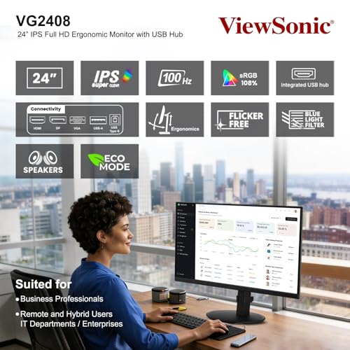 ViewSonic VG2408 24-inch Full HD