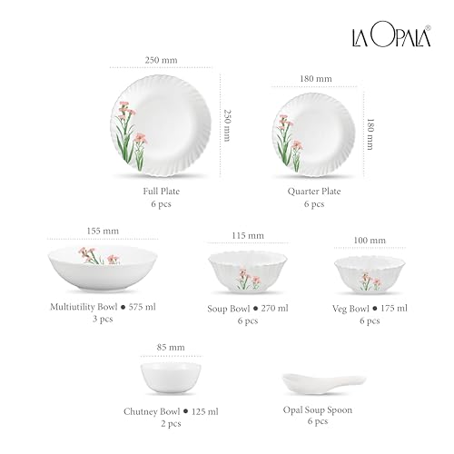 La Opala Opal Glass Crockery