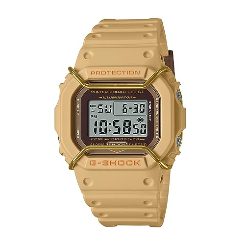 Casio Men Leather G-Shock Grey