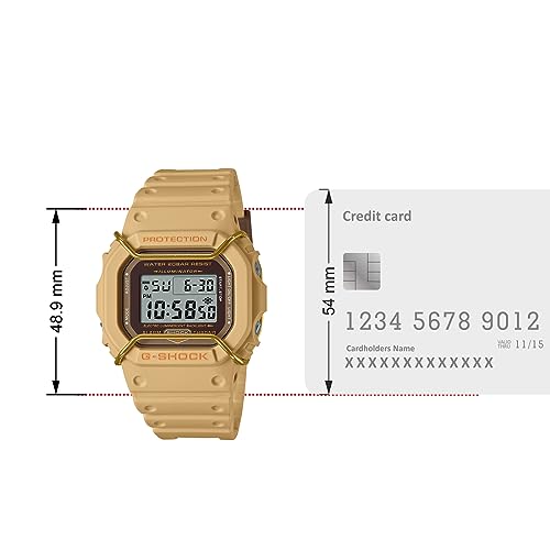 Casio Men Leather G-Shock Grey