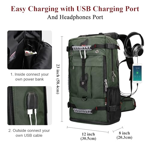 WITZMAN Travel Backpack for Men