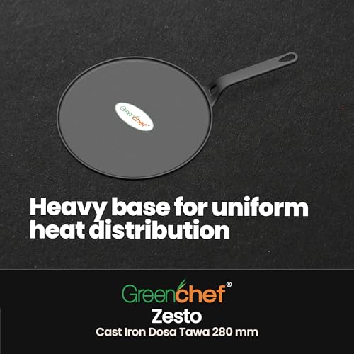 Greenchef Pre-Seasoned Cast Iron Zesto