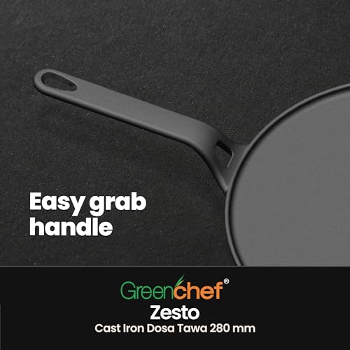 Greenchef Pre-Seasoned Cast Iron Zesto