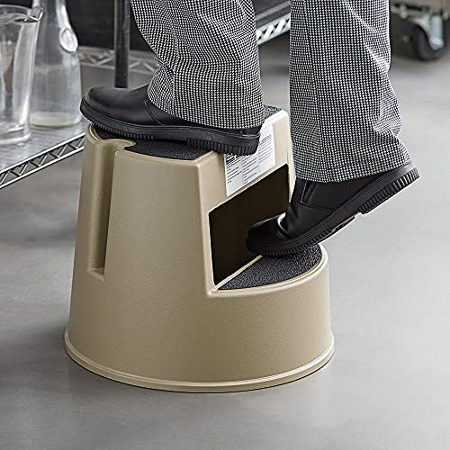 Rubbermaid FG252300BEIG Mobile Two-Step Stepstool