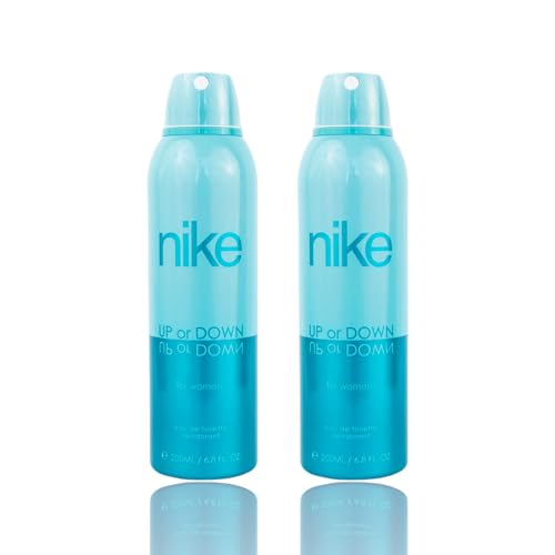 Nike Up or Down Deodorant for Women - Confidence-Boosting Fragrance - Pack of 2 (200ml each)