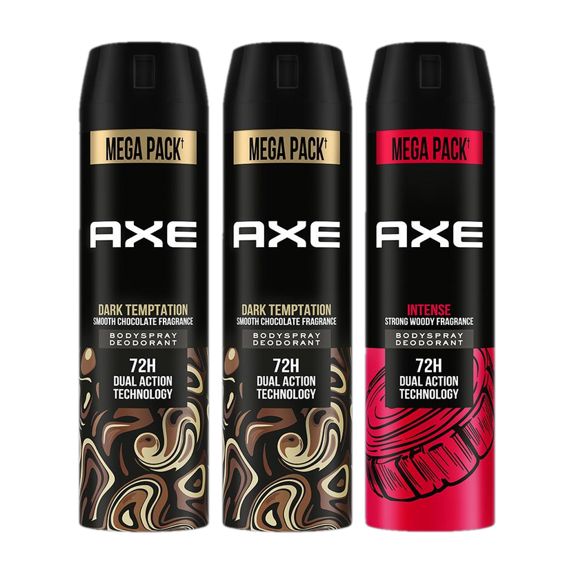 AXE Dark Temptation and Intense Deodorant Spray - For Men (645 ...more