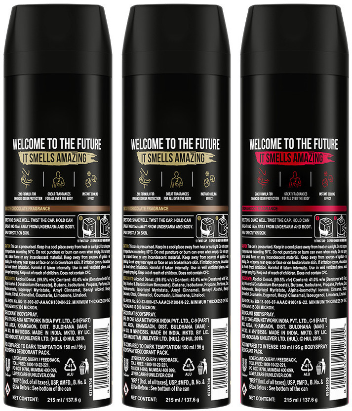 AXE Dark Temptation and Intense Deodorant Spray - For Men (645 ...more - Image 3