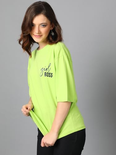 KOTTY Women's Solid Oversized Fit T-Shirt - Image 6