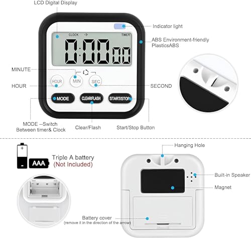 AERYS Digital Kitchen Timer &