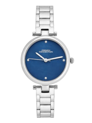 French Connection Blue Sunray Dial, Analog Watch for Women - FCN0166USM