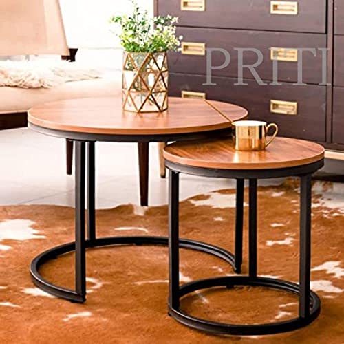Priti Coffee Table Set: Nesting