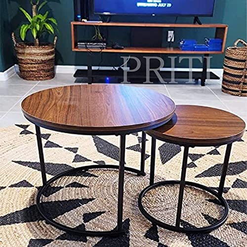 Priti Coffee Table Set: Nesting
