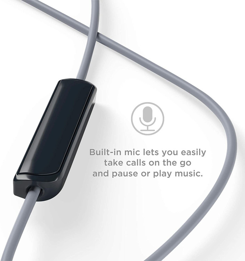 TCL SOCL100 Wired Headset (Phantom Black, In the Ear) - Image 3