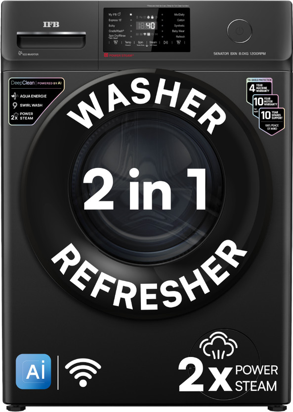 VW 7.5 kg Semi Automatic Top Load Black, Grey (AquaSpin0075P) - Image 8