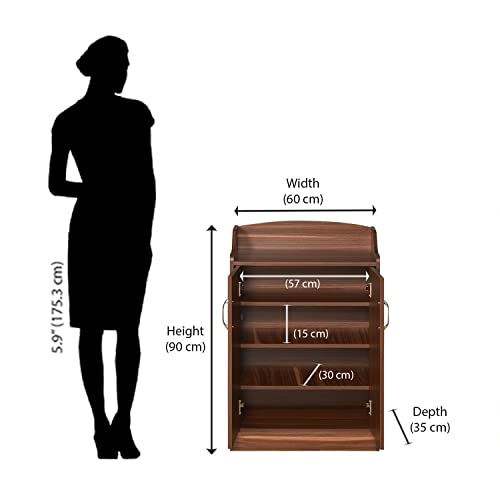 Nilkamal Engineered Wood Shoe Cabinet (Alpine) - Image 3
