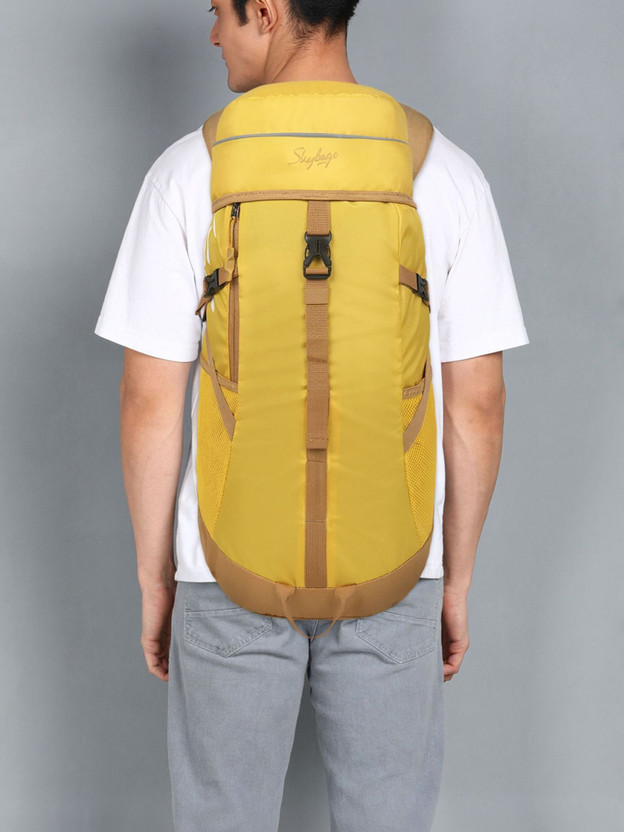 SKYBAGS MOUNT RUCKSACK 45L-MUSTARD Rucksack - 45 L (Yellow) - Image 4