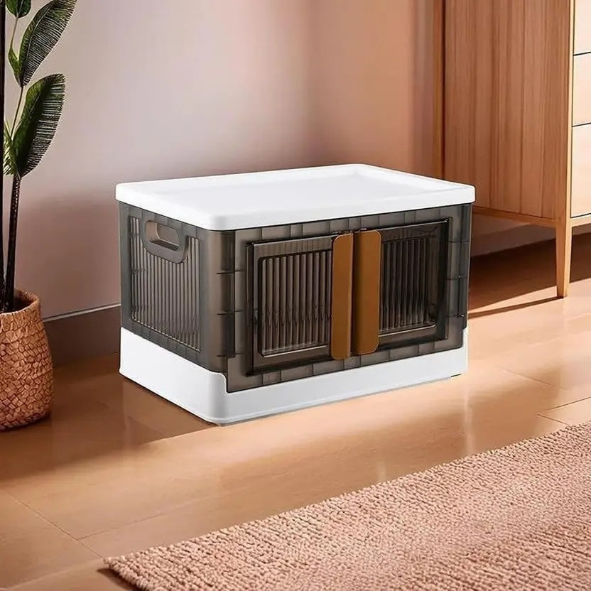 LUXEHOME Multipurpose Folding Cabinet Storage Organizer Box Plast...more