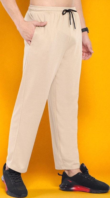 Go Devil Pack of 2 Men Solid Black, Beige Track Pants - Image 6