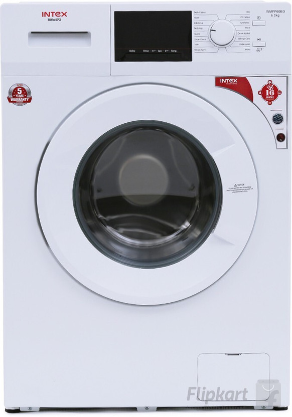 Intex 6 kg Fully Automatic Front Load with In-built Heater White ...more
