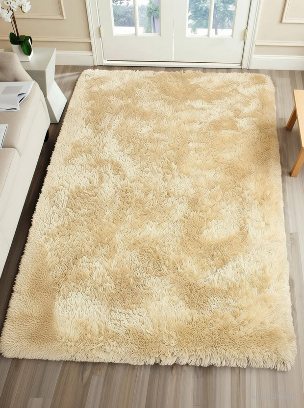 Shag Weaving 2 ft X 6 ft Polyester Carpet (Rectangle, Brown) - Image 9