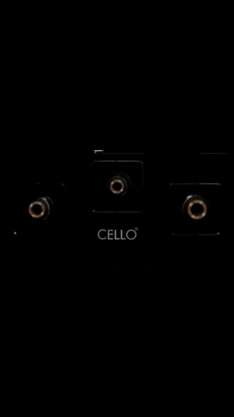 Cello Black Pearl 3 Burner