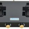 CELLO Black Pearl 3 Burner Toughened Glass Top Gas Stove, Brass B - Image 8