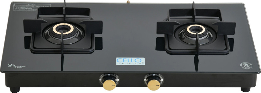 Cello Black Pearl 3 Burner