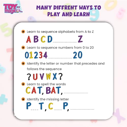 ToyMagic Magnetic Puzzles Alphabet &