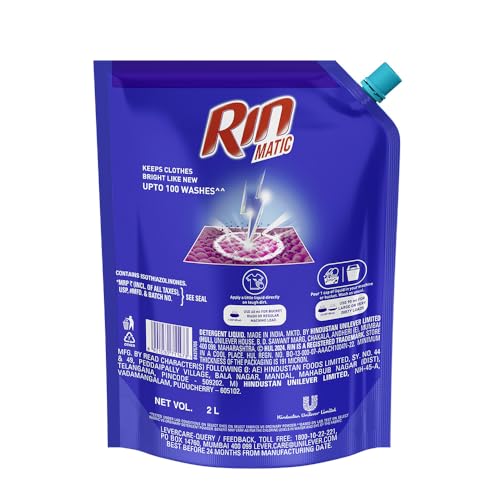 RIN Matic Liquid Detergent, 2Kg